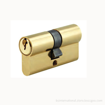 Brass Cylinder with Steel S Groove Key